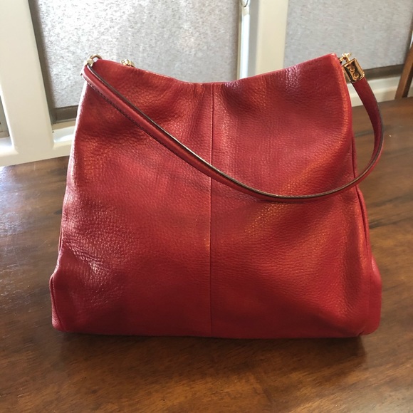 Red Leather Coach Bag - Picture 6 of 6